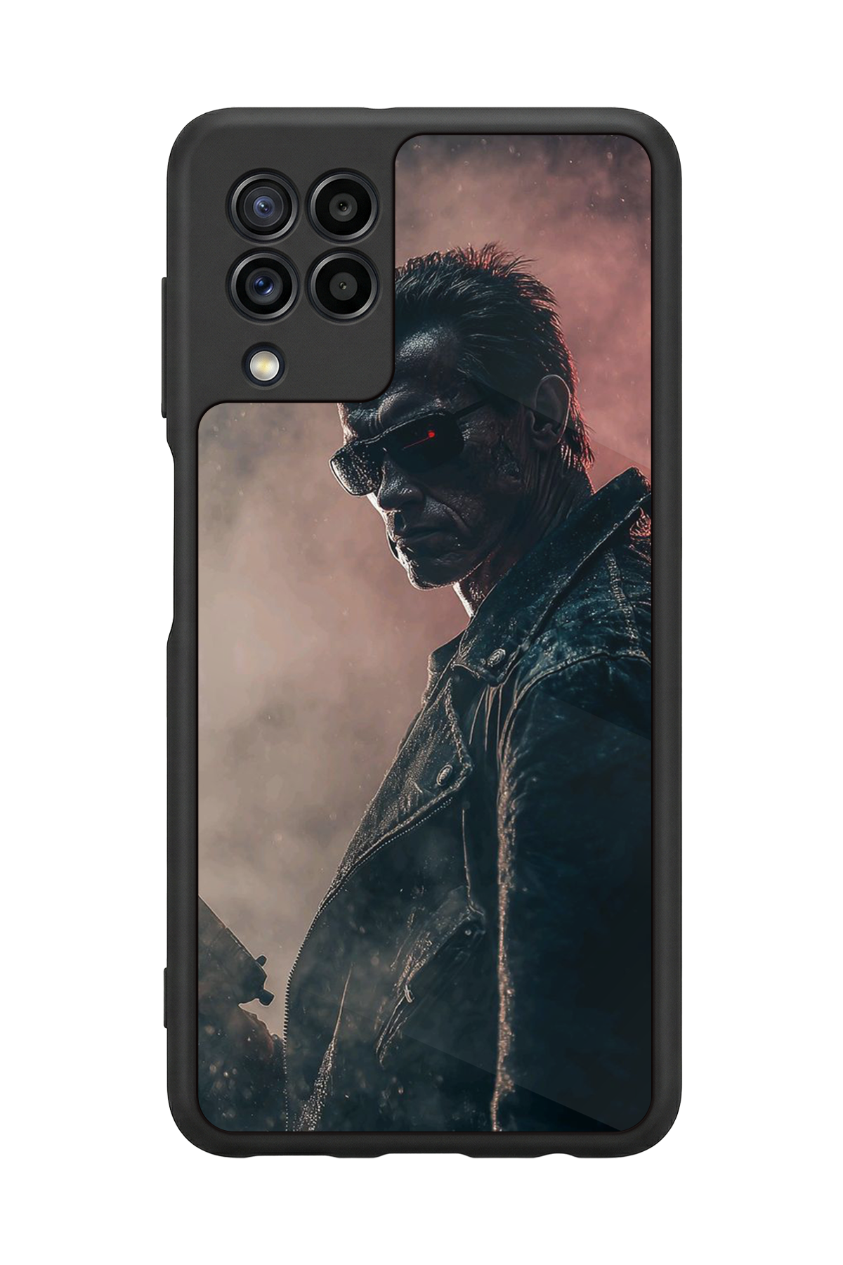 Samsung Galaxy M32 Uyumlu Terminator Tasarımlı Glossy Premium Kılıf