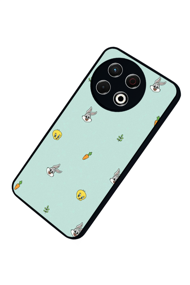 Tecno Spark 30 Pro Uyumlu Tweety Tasarımlı Glossy Premium Kılıf