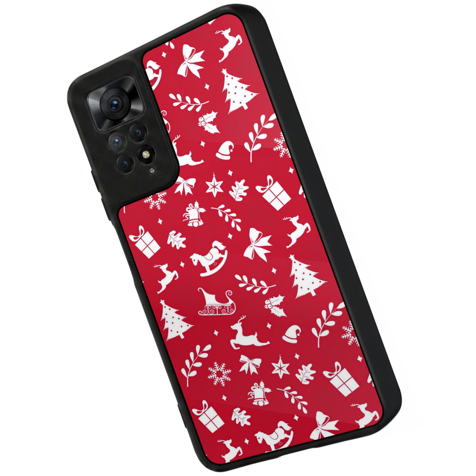 Xiaomi Redmi Note 11 Pro Uyumlu Yilbasi Christmas Tasarımlı Glossy Premium Kılıf
