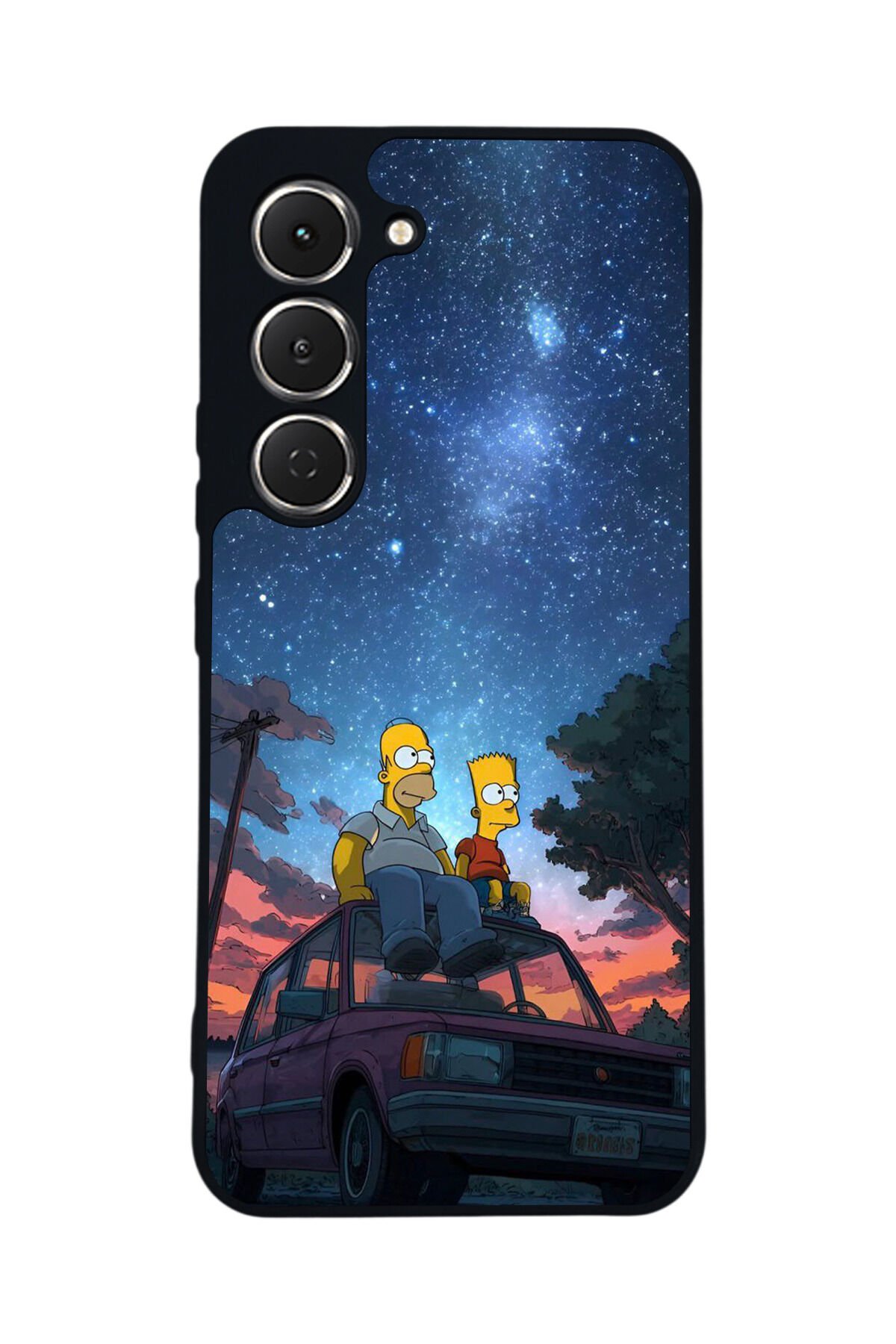 Tecno Spark 40 Pro Uyumlu The Simpsons Tasarımlı Glossy Premium Kılıf