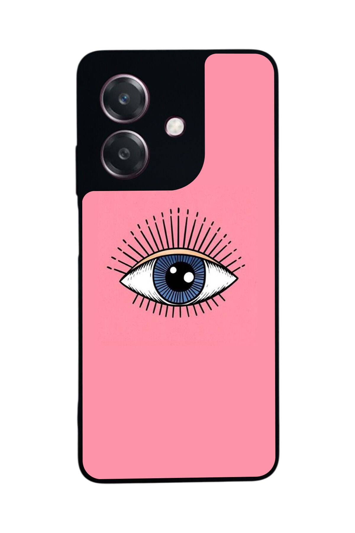 Oppo A3 5G Uyumlu Göz Tasarımlı Glossy Premium Kılıf