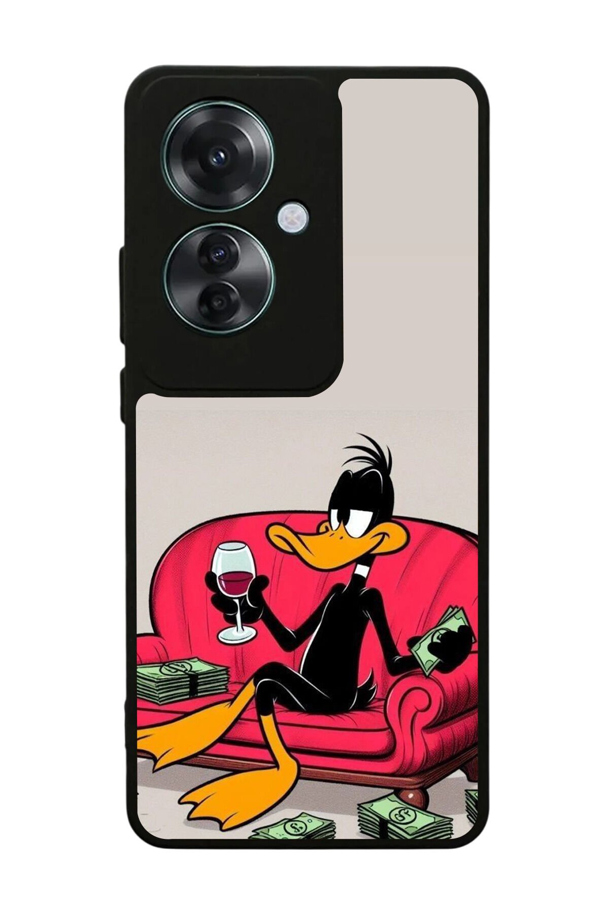 Oppo Reno 11F Uyumlu Daffy duck Tasarımlı Glossy Premium Kılıf