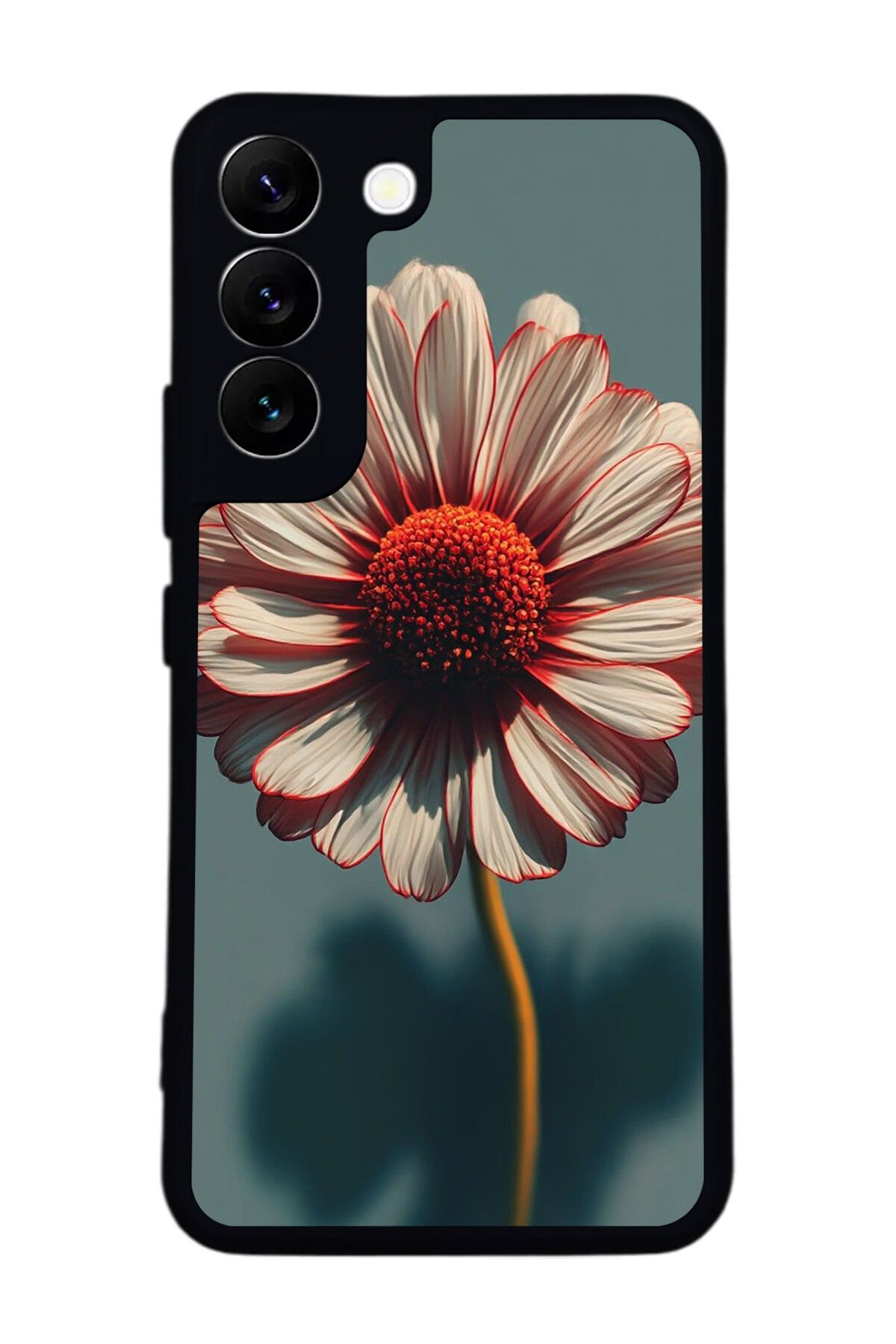 Samsung Galaxy S22 Uyumlu Cicek Tasarımlı Glossy Premium Kılıf