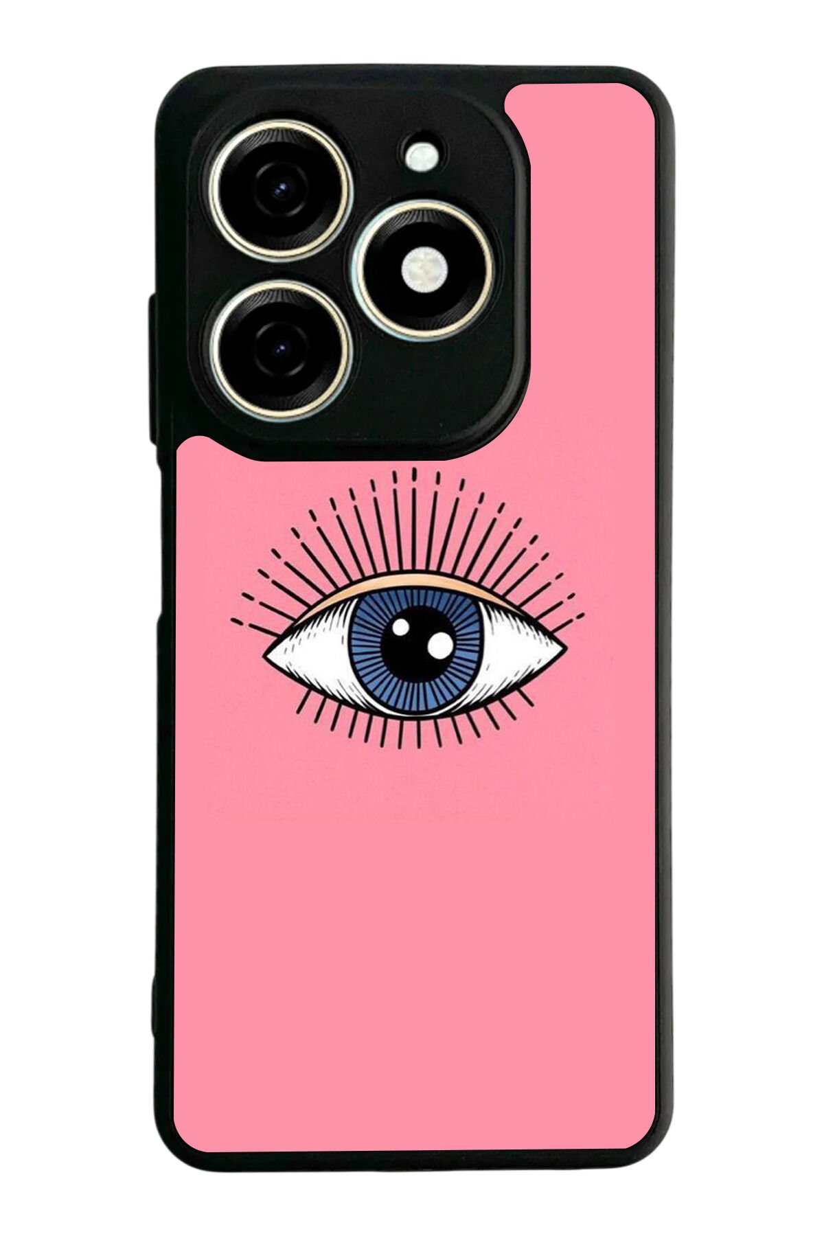 Infınıx Smart 8 Pro Uyumlu Göz Tasarımlı Glossy Premium Kılıf