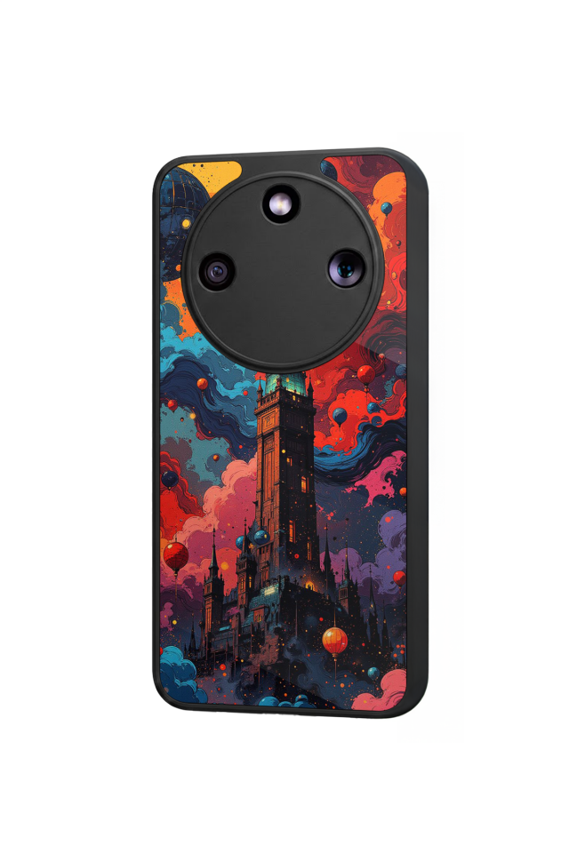 Honor Magic 8 Lite Uyumlu Abstract Tasarımlı Glossy Premium Kılıf