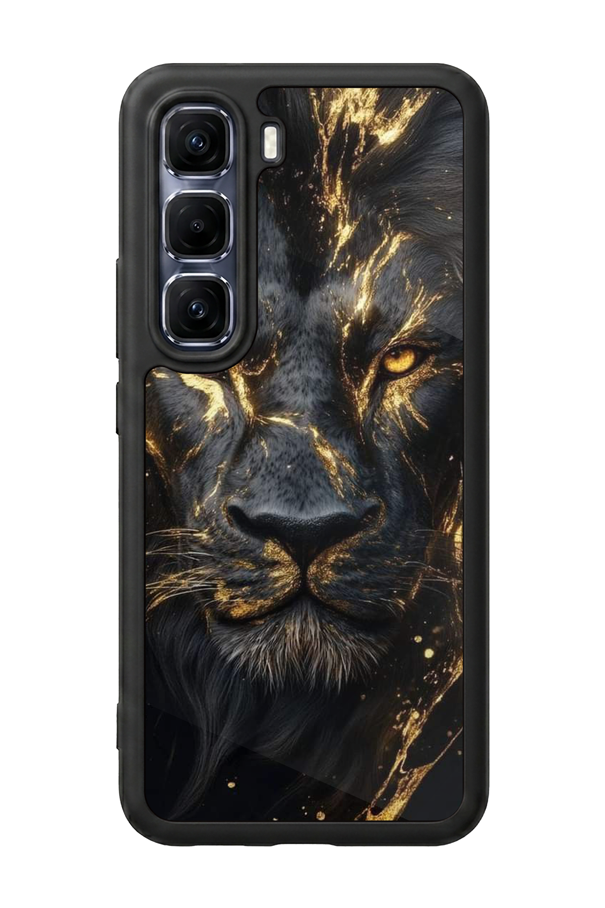 Infinix Hot 60 Pro Plus Uyumlu Aslan Tasarımlı Glossy Premium Kılıf