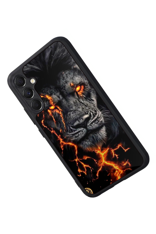 Samsung Galaxy A34 Uyumlu Aslan Tasarımlı Glossy Premium Kılıf