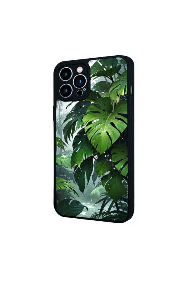 iPhone 13 Pro Max Uyumlu Botanik Tasarımlı Glossy Premium Kılıf