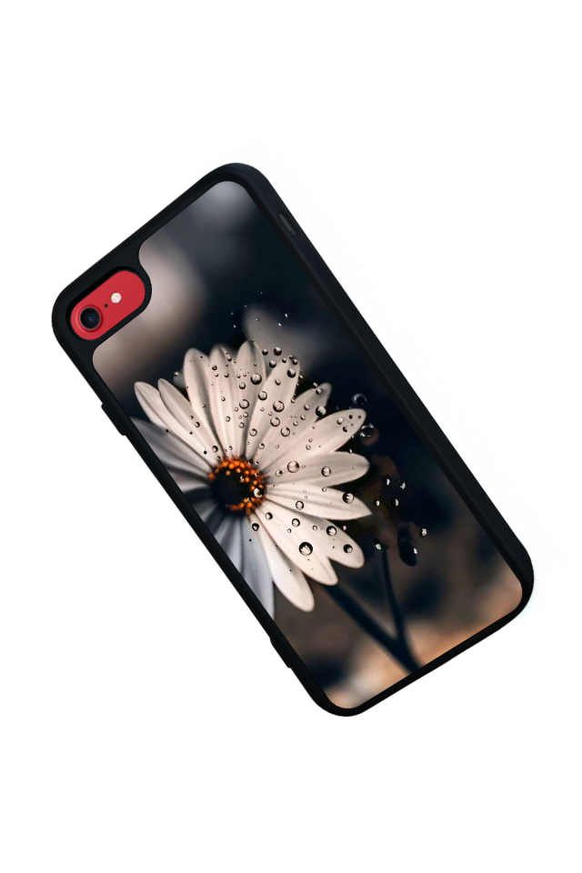 iPhone 8 Uyumlu Cicek Tasarımlı Glossy Premium Kılıf
