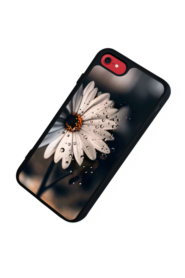 iPhone 8 Uyumlu Cicek Tasarımlı Glossy Premium Kılıf