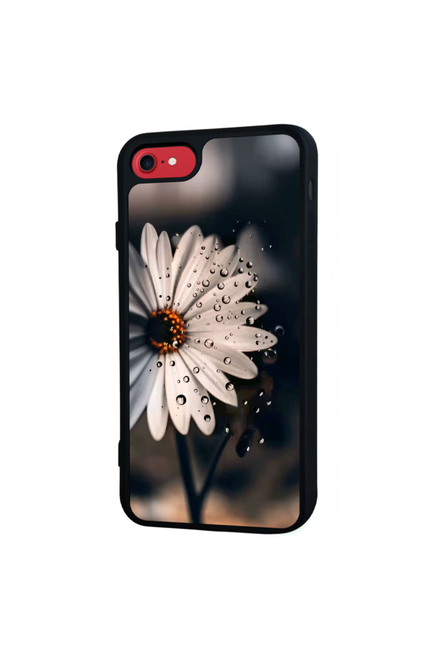 iPhone 8 Uyumlu Cicek Tasarımlı Glossy Premium Kılıf