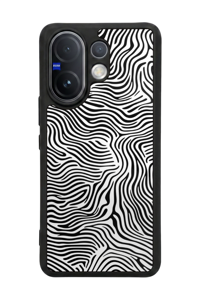 Vivo V60 Uyumlu Çizgi Sanatı Tasarımlı Glossy Premium Kılıf