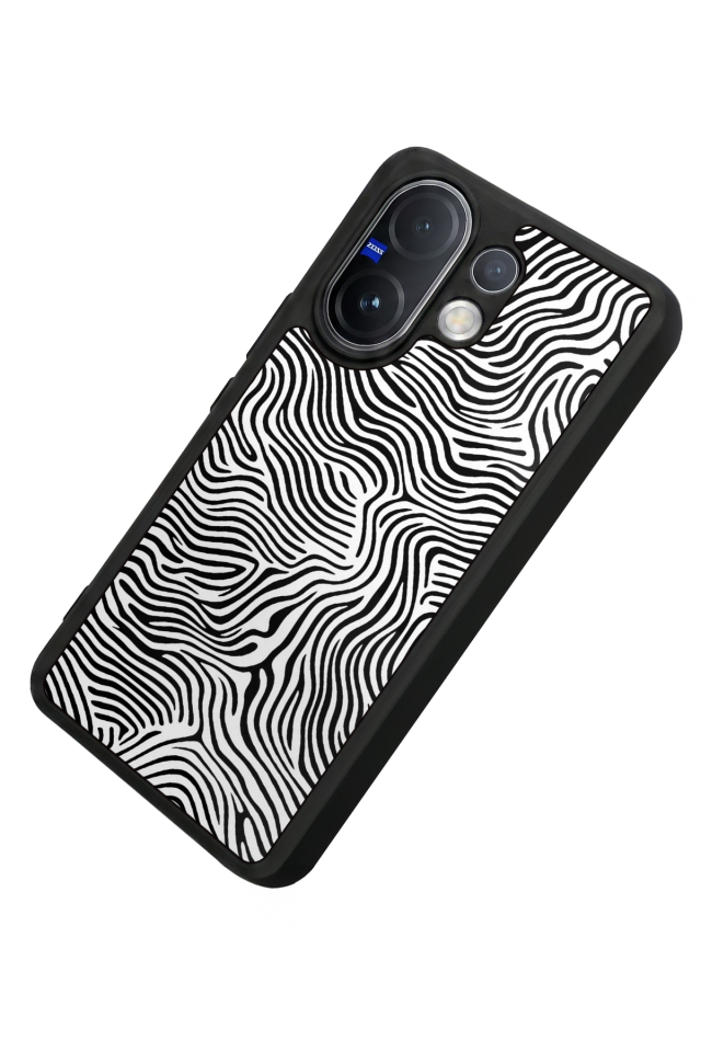 Vivo V60 Uyumlu Çizgi Sanatı Tasarımlı Glossy Premium Kılıf