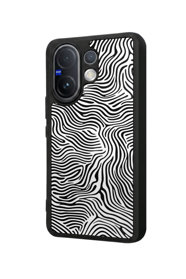 Vivo V60 Uyumlu Çizgi Sanatı Tasarımlı Glossy Premium Kılıf