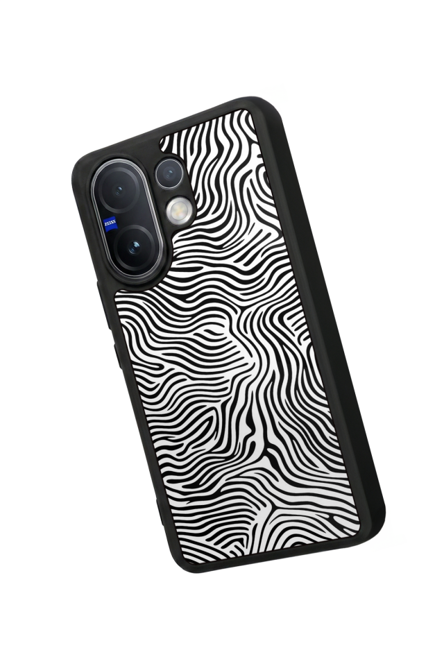 Vivo V60 Uyumlu Çizgi Sanatı Tasarımlı Glossy Premium Kılıf