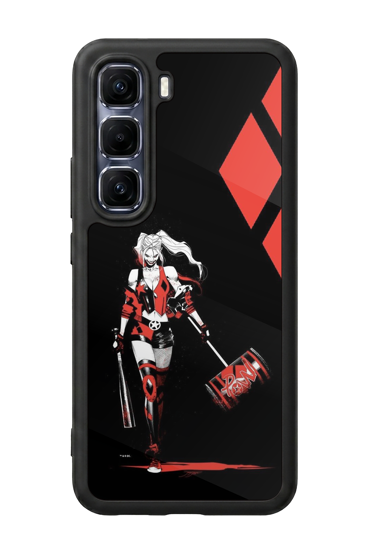 Infinix Hot 60 Pro Plus Uyumlu HarleyQueen Tasarımlı Glossy Premium Kılıf