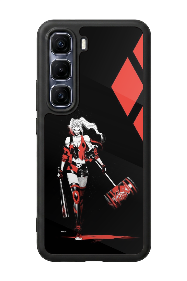 Infinix Hot 60 Pro Plus Uyumlu HarleyQueen Tasarımlı Glossy Premium Kılıf