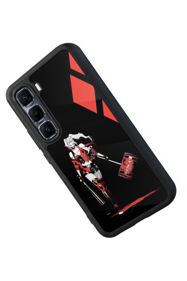 Infinix Hot 60 Pro Plus Uyumlu HarleyQueen Tasarımlı Glossy Premium Kılıf