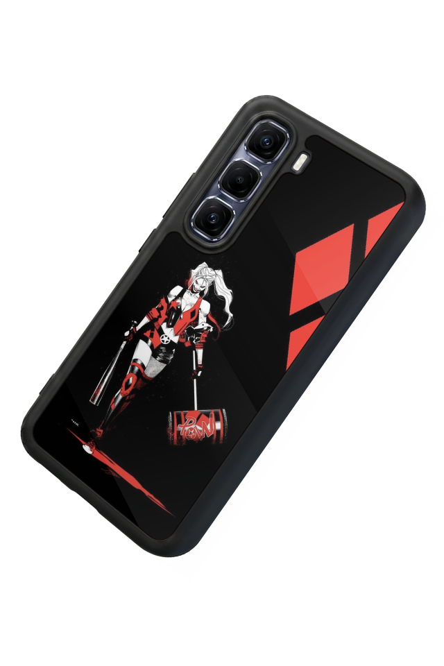 Infinix Hot 60 Pro Plus Uyumlu HarleyQueen Tasarımlı Glossy Premium Kılıf