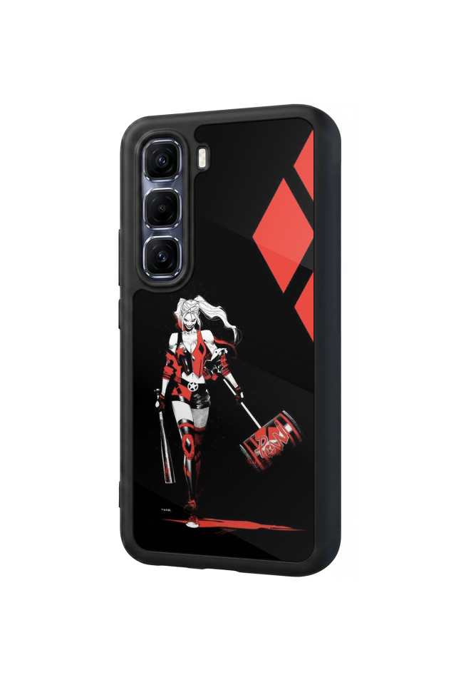 Infinix Hot 60 Pro Plus Uyumlu HarleyQueen Tasarımlı Glossy Premium Kılıf