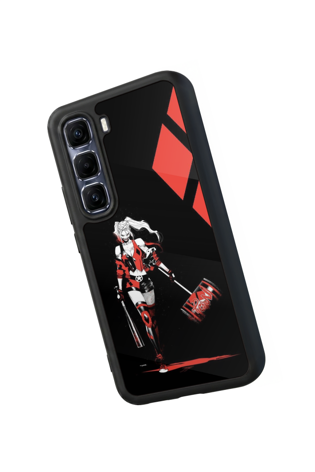 Infinix Hot 60 Pro Plus Uyumlu HarleyQueen Tasarımlı Glossy Premium Kılıf