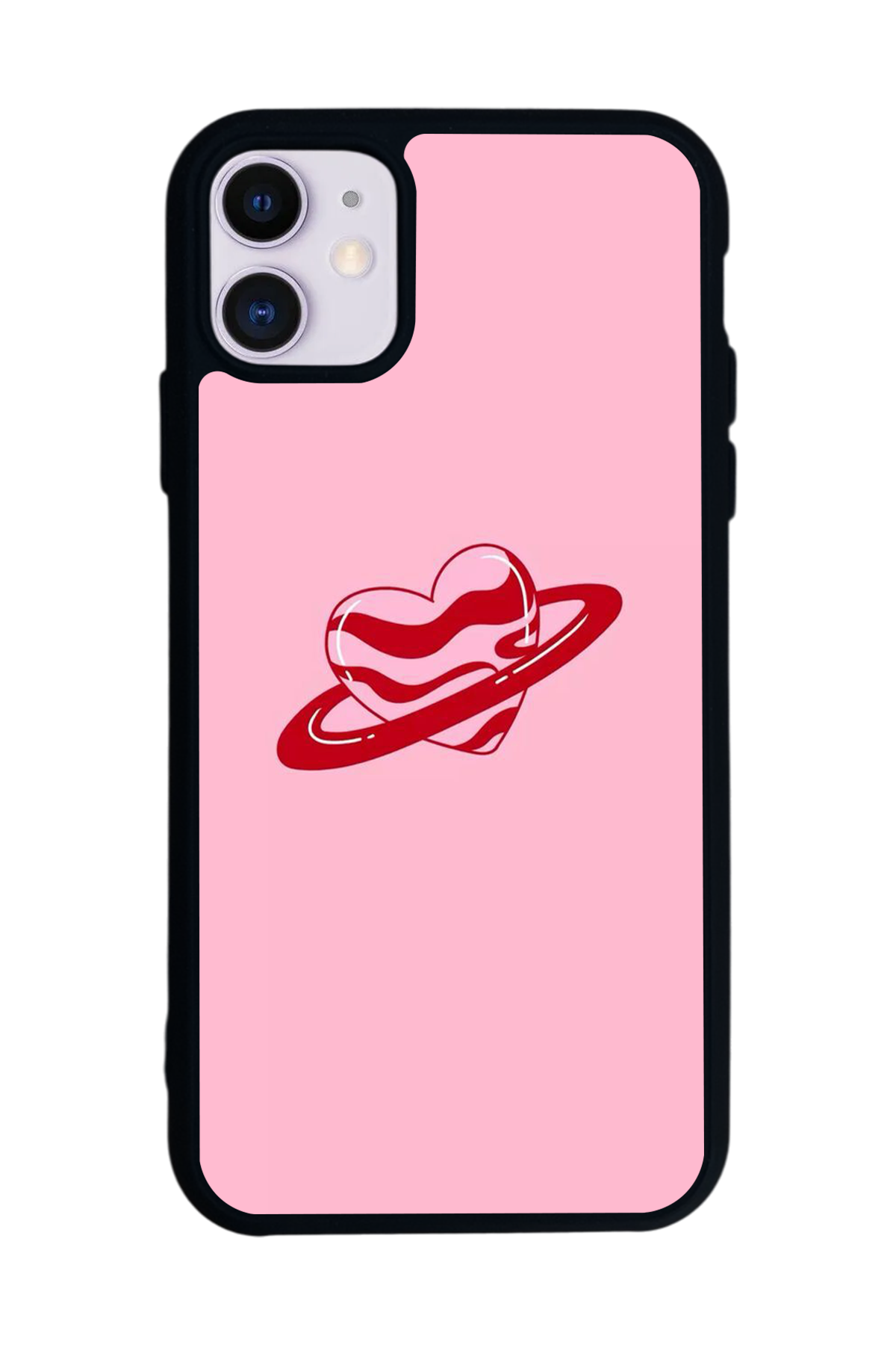 iPhone 11 Uyumlu Kalp Love Tasarımlı Glossy Premium Kılıf