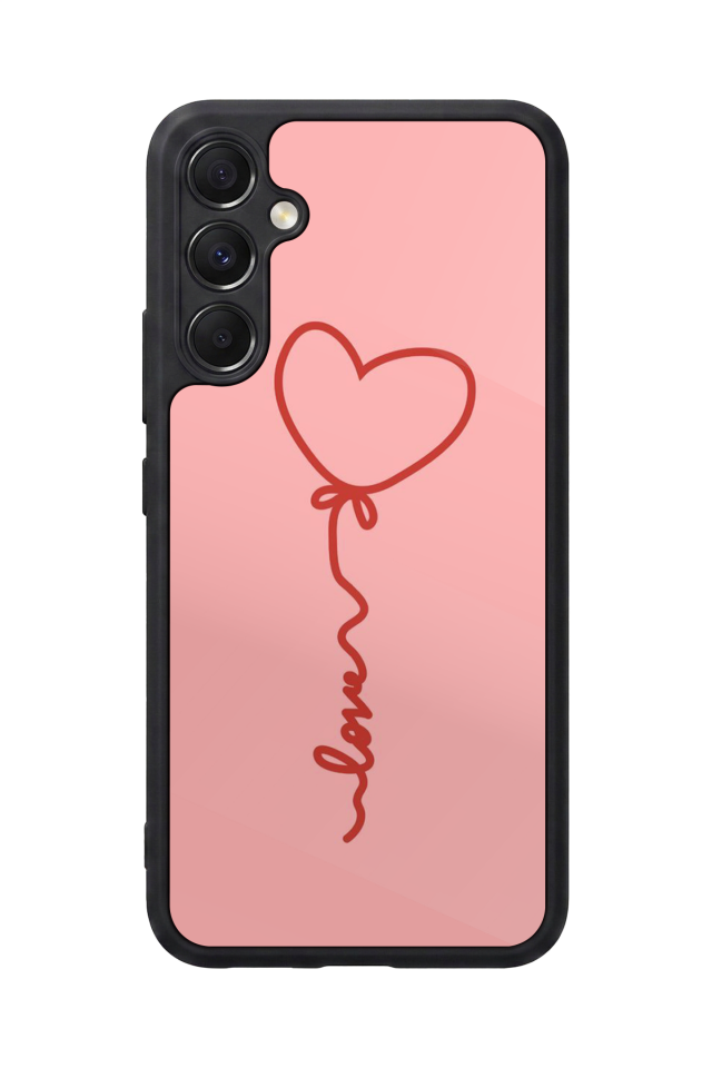 Samsung Galaxy M34 Uyumlu Kalp Love Tasarımlı Glossy Premium Kılıf
