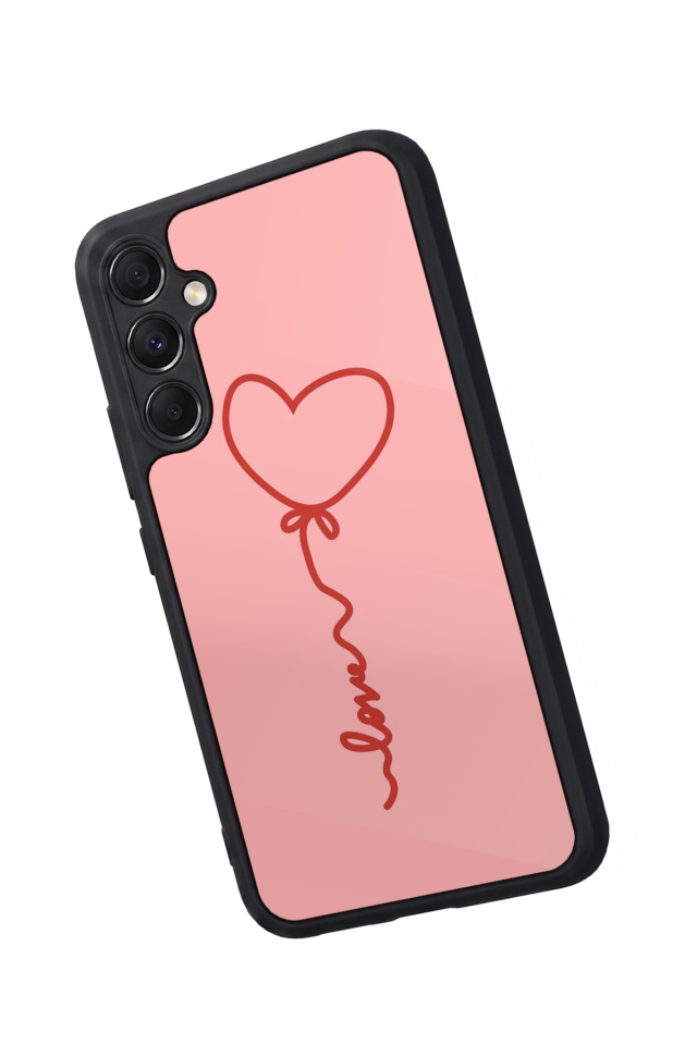 Samsung Galaxy M34 Uyumlu Kalp Love Tasarımlı Glossy Premium Kılıf