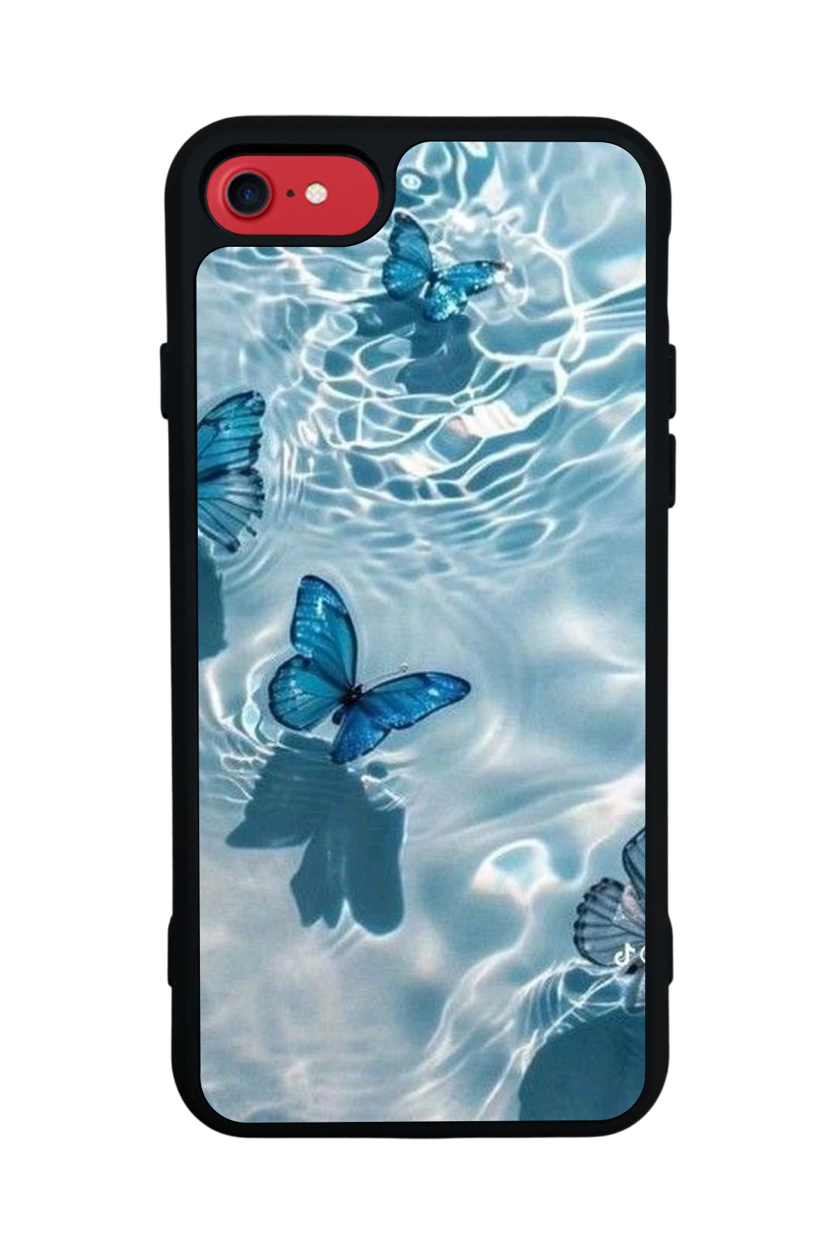 iPhone SE Uyumlu Kelebek Tasarımlı Glossy Premium Kılıf