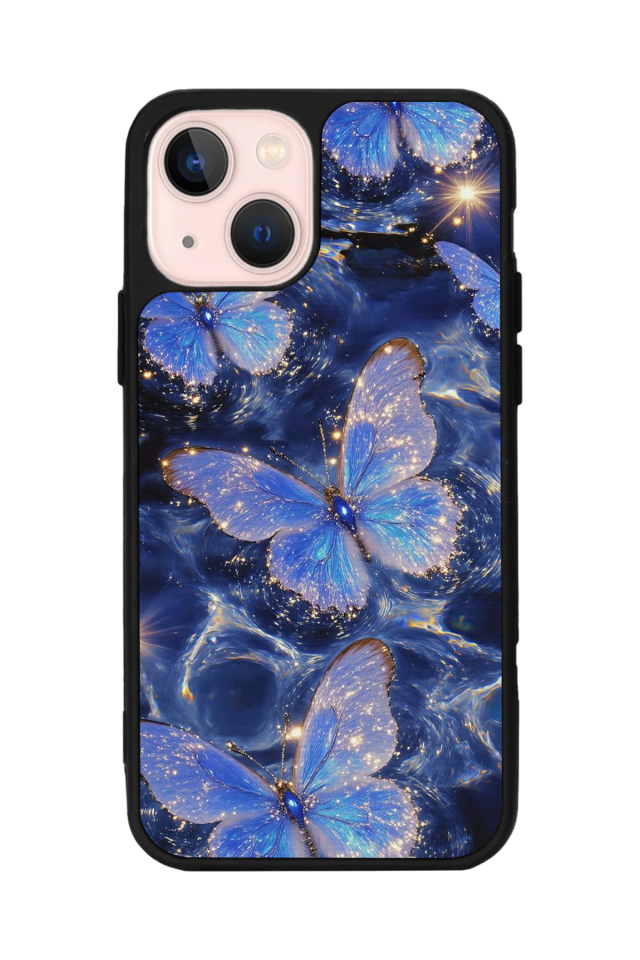 iPhone 15 Uyumlu Kelebek Tasarımlı Glossy Premium Kılıf