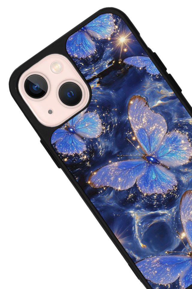 iPhone 15 Uyumlu Kelebek Tasarımlı Glossy Premium Kılıf