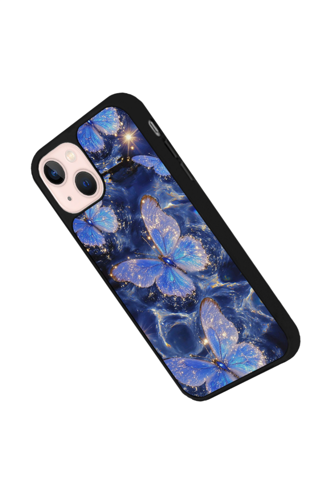 iPhone 15 Uyumlu Kelebek Tasarımlı Glossy Premium Kılıf