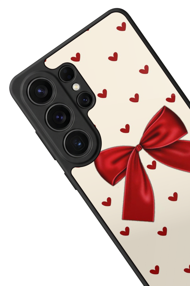 Samsung Galaxy S26 Ultra Uyumlu Kurdele Tasarımlı Glossy Premium Kılıf