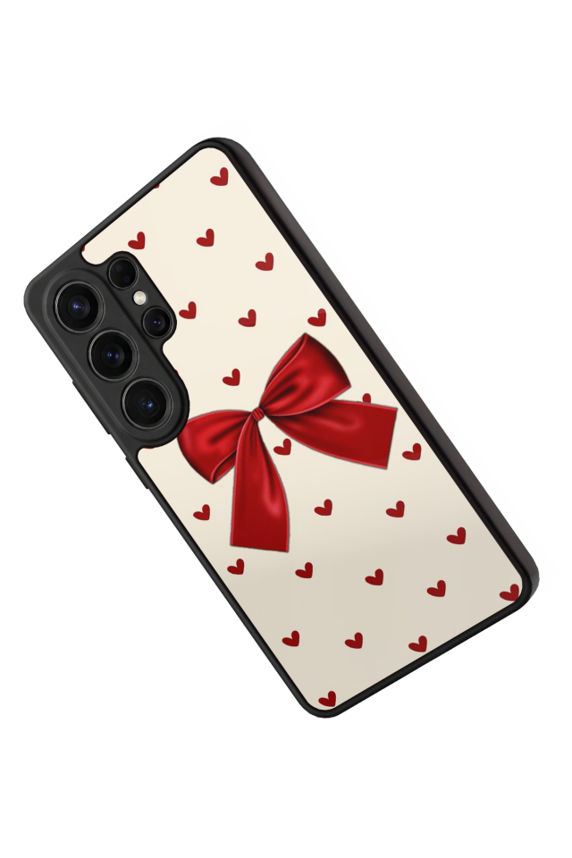 Samsung Galaxy S26 Ultra Uyumlu Kurdele Tasarımlı Glossy Premium Kılıf