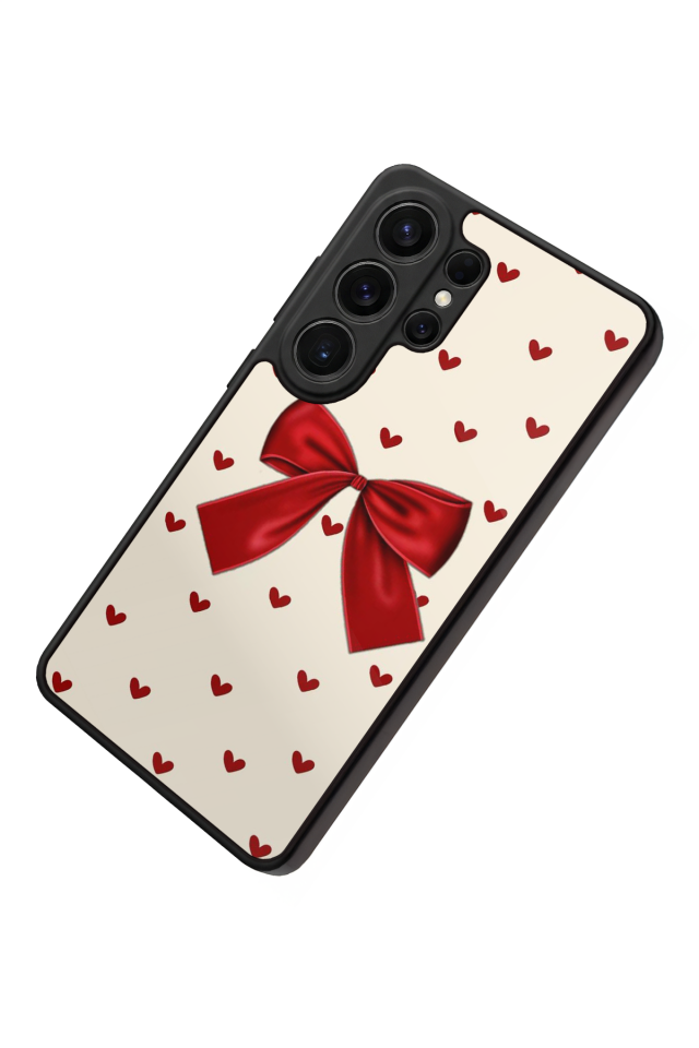Samsung Galaxy S26 Ultra Uyumlu Kurdele Tasarımlı Glossy Premium Kılıf