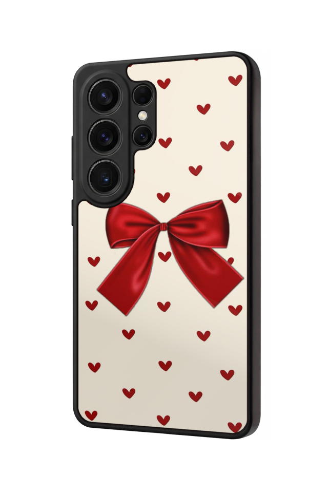 Samsung Galaxy S26 Ultra Uyumlu Kurdele Tasarımlı Glossy Premium Kılıf