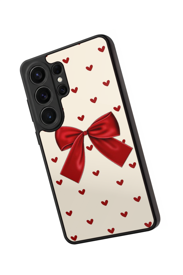 Samsung Galaxy S26 Ultra Uyumlu Kurdele Tasarımlı Glossy Premium Kılıf