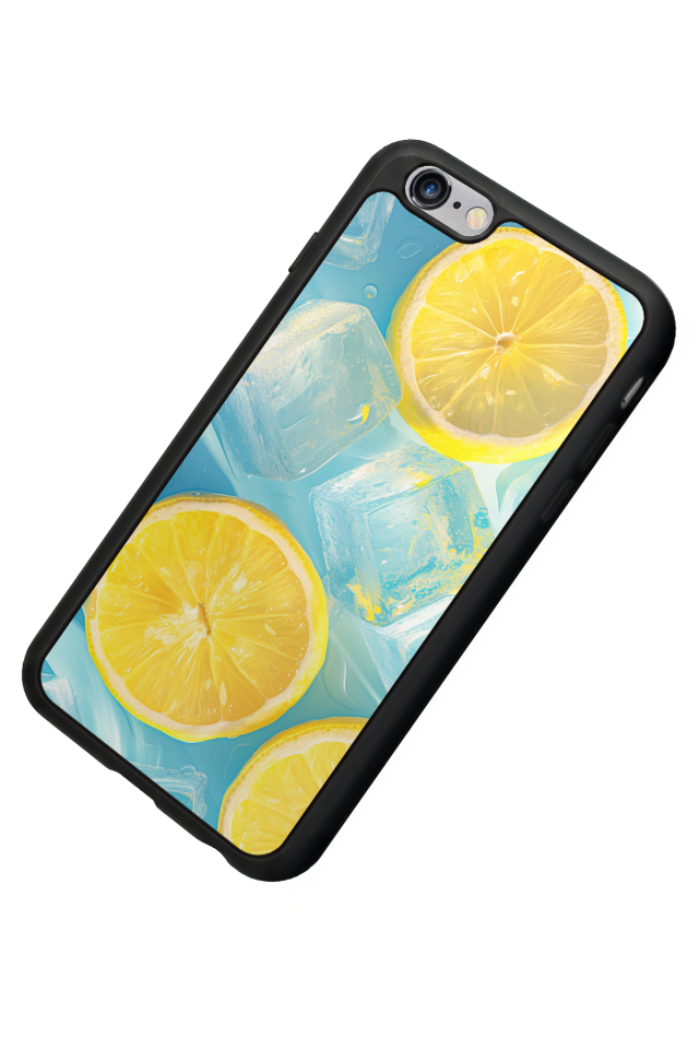 iPhone 6 Plus Uyumlu Limon Tasarımlı Glossy Premium Kılıf
