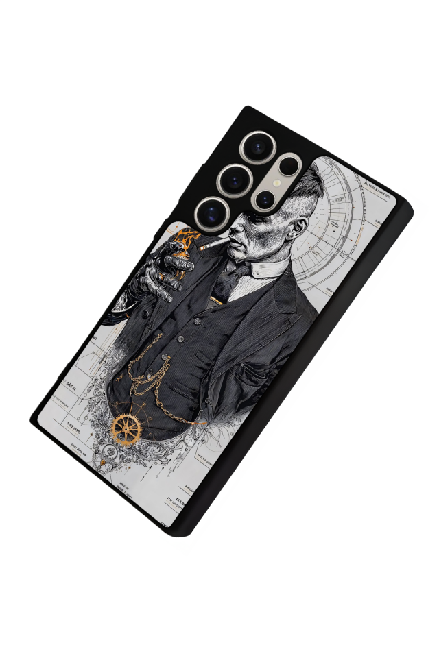 Samsung Galaxy S22 Ultra Uyumlu Peaky Blinders Tasarımlı Glossy Premium Kılıf