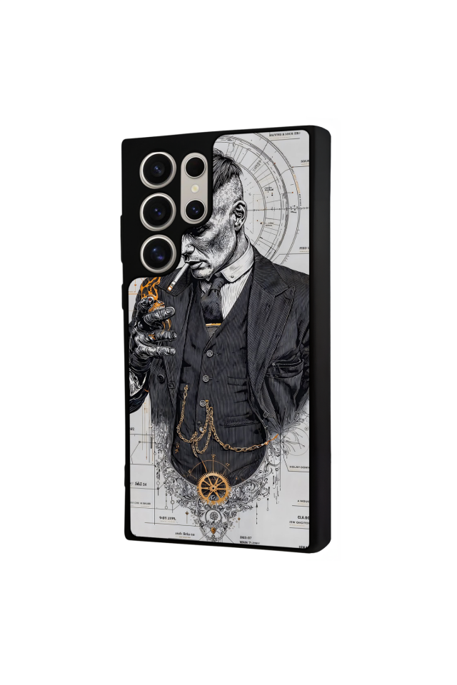 Samsung Galaxy S22 Ultra Uyumlu Peaky Blinders Tasarımlı Glossy Premium Kılıf