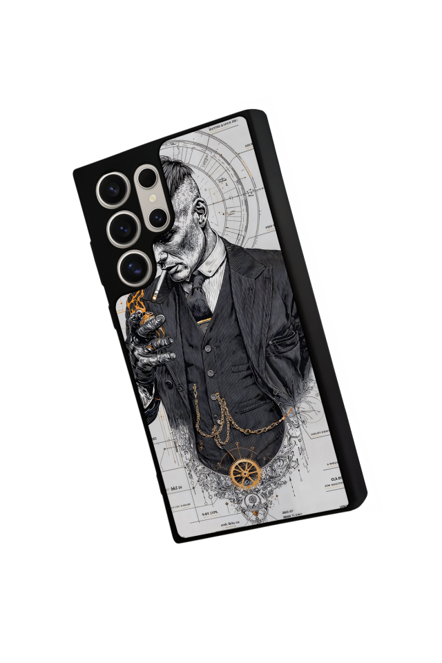 Samsung Galaxy S22 Ultra Uyumlu Peaky Blinders Tasarımlı Glossy Premium Kılıf