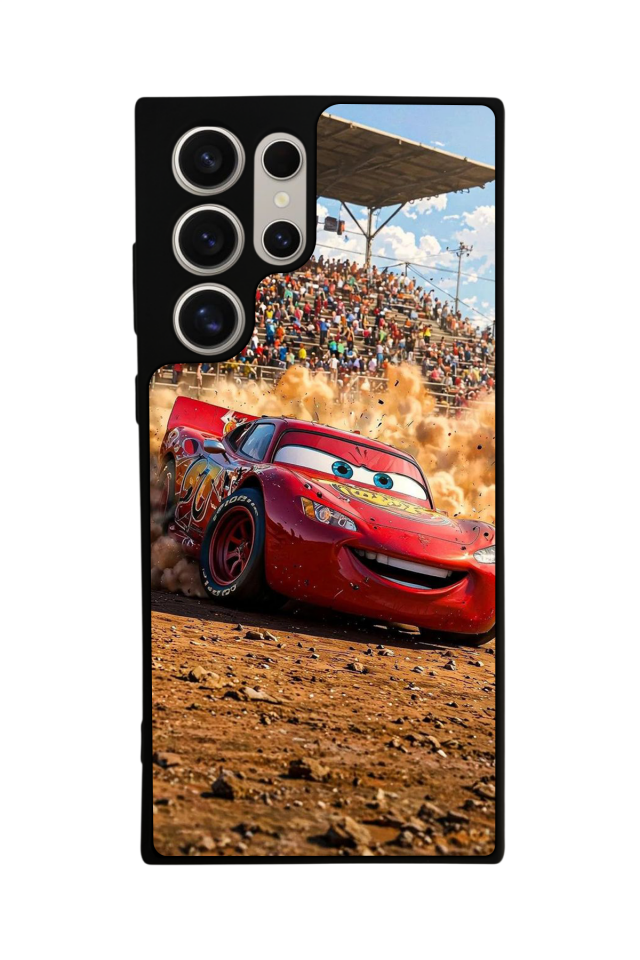 Samsung Galaxy S23 Ultra Uyumlu Şimsek McQueen Tasarımlı Glossy Premium Kılıf