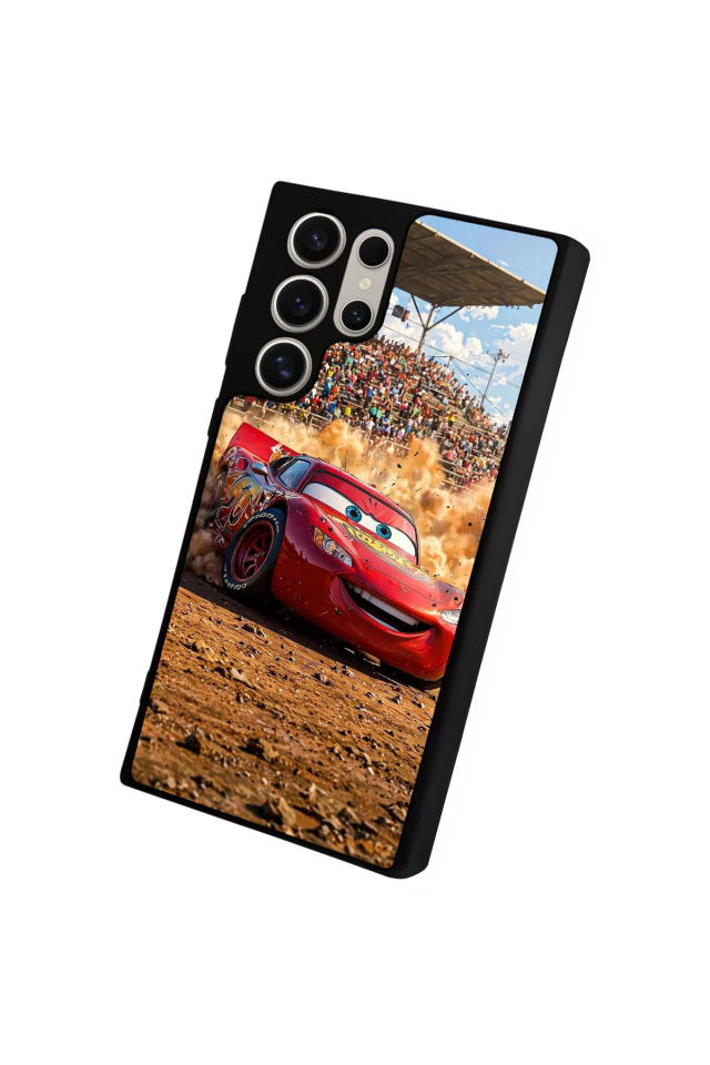 Samsung Galaxy S23 Ultra Uyumlu Şimsek McQueen Tasarımlı Glossy Premium Kılıf