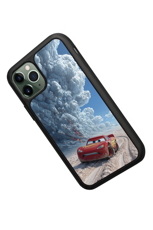 iPhone 11 Pro Uyumlu Şimsek McQueen Tasarımlı Glossy Premium Kılıf