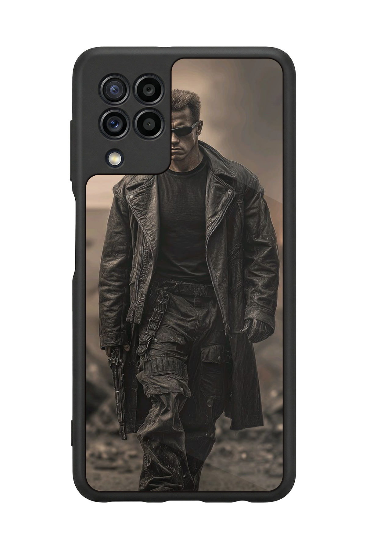 Samsung Galaxy M32 Uyumlu Terminator Tasarımlı Glossy Premium Kılıf