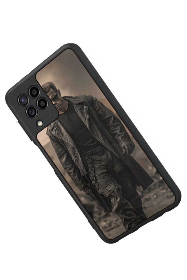 Samsung Galaxy M32 Uyumlu Terminator Tasarımlı Glossy Premium Kılıf