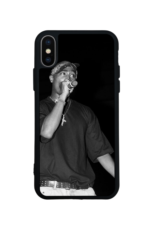 iPhone XS Max Uyumlu Tupac Tasarımlı Glossy Premium Kılıf