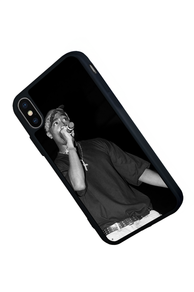 iPhone XS Max Uyumlu Tupac Tasarımlı Glossy Premium Kılıf