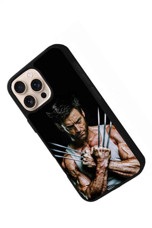 iPhone 16 Pro Uyumlu Wolverine Tasarımlı Glossy Premium Kılıf