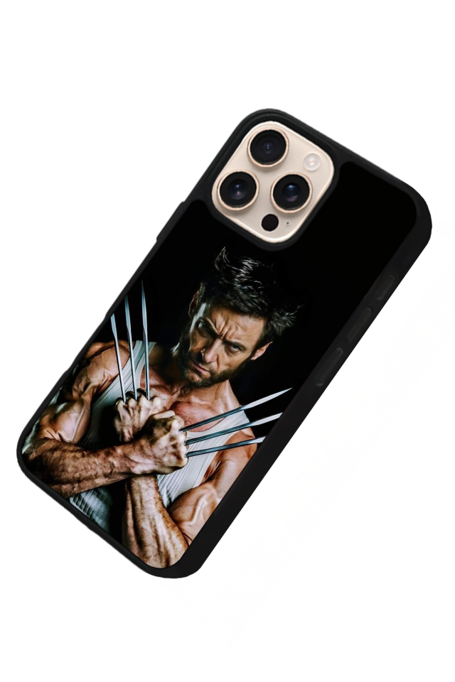 iPhone 16 Pro Uyumlu Wolverine Tasarımlı Glossy Premium Kılıf